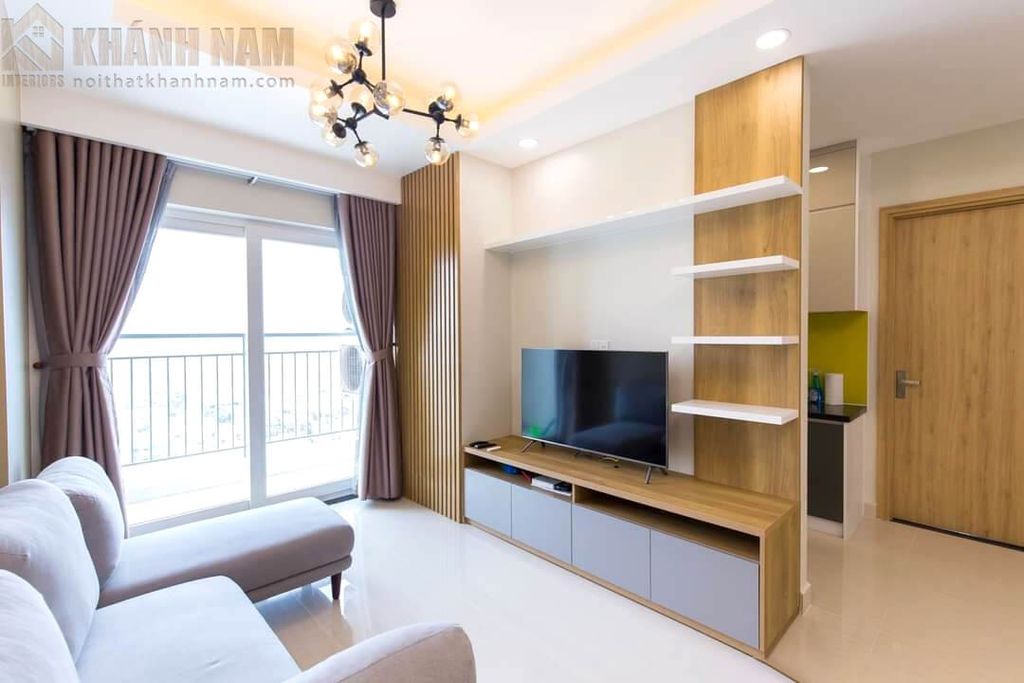 Phòng khách - Căn hộ Moonlight Residences Thủ Đức - Phong cách Modern  | Space T