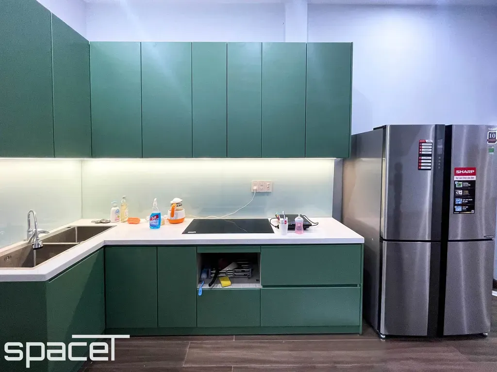 Phòng bếp - Nhà phố 100m2 tại Biên Hòa Đồng Nai - Phong cách Modern | Space T