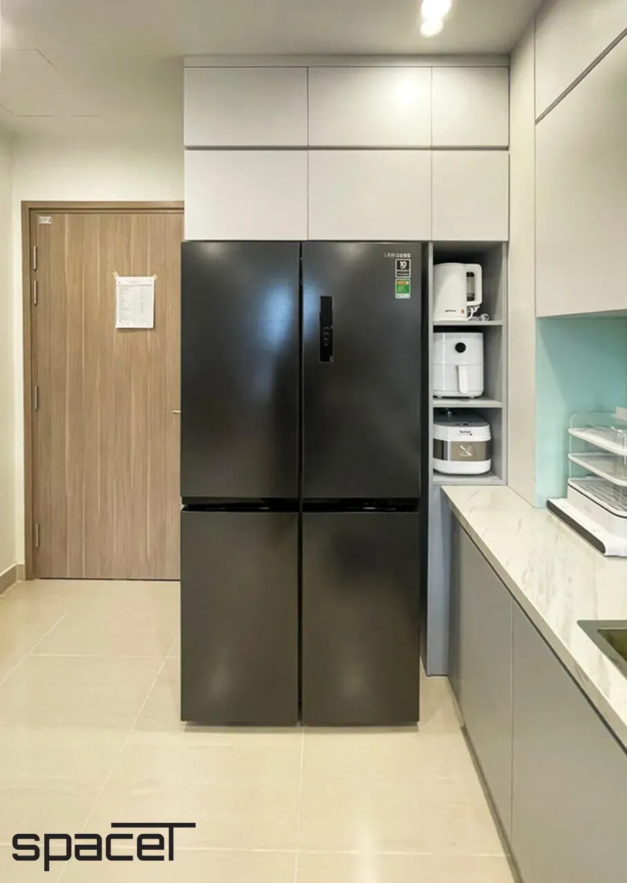 Phòng bếp - Căn hộ The Origami (Vinhomes Grand Park) - Phong cách Modern | Space T