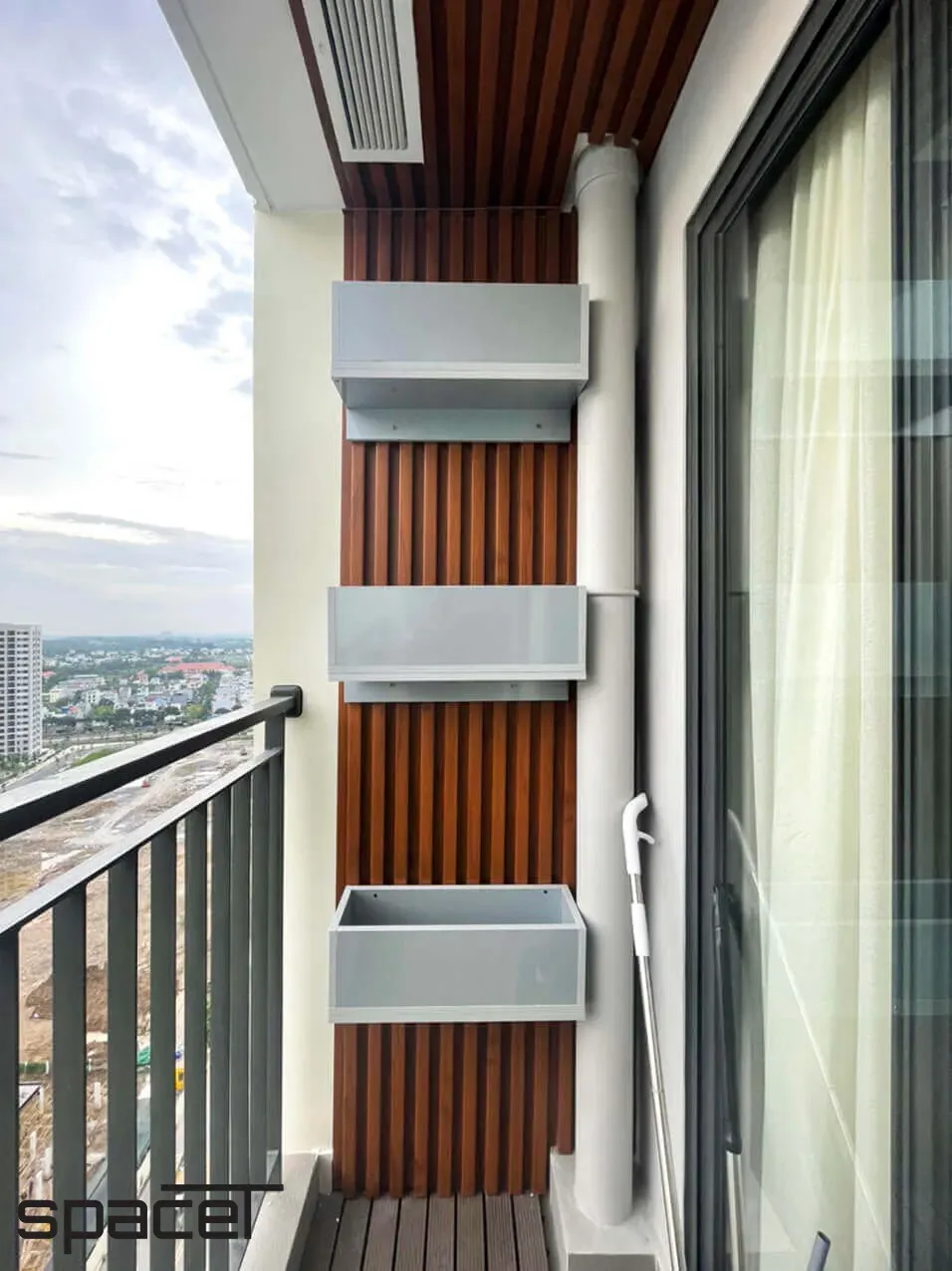 Lô gia - Căn hộ The Origami (Vinhomes Grand Park) - Phong cách Modern | Space T