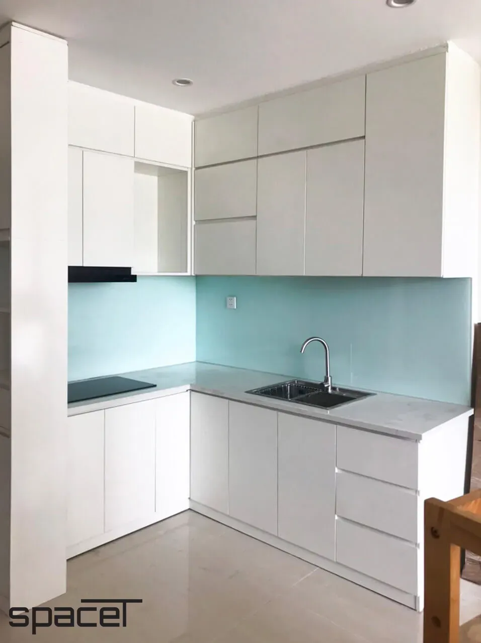 Phòng bếp - Căn hộ The Origami (Vinhomes Quận 9) - Phong cách Modern | Space T