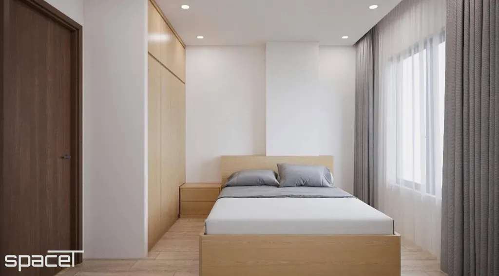 Phòng ngủ - Căn hộ Orient Apartment Quận 4 - Phong cách Modern | Space T