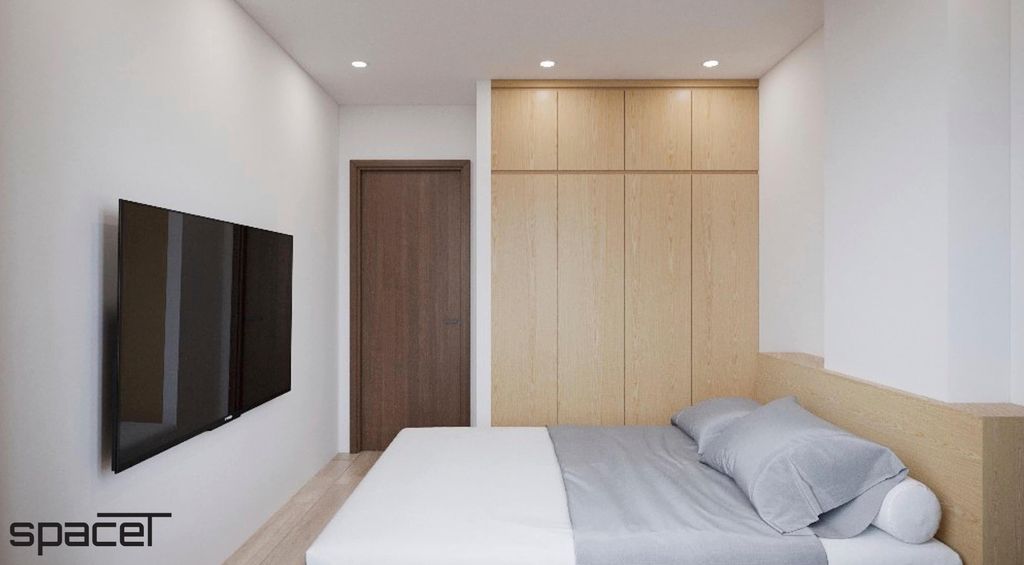 Phòng ngủ - Căn hộ Orient Apartment Quận 4 - Phong cách Modern  | Space T