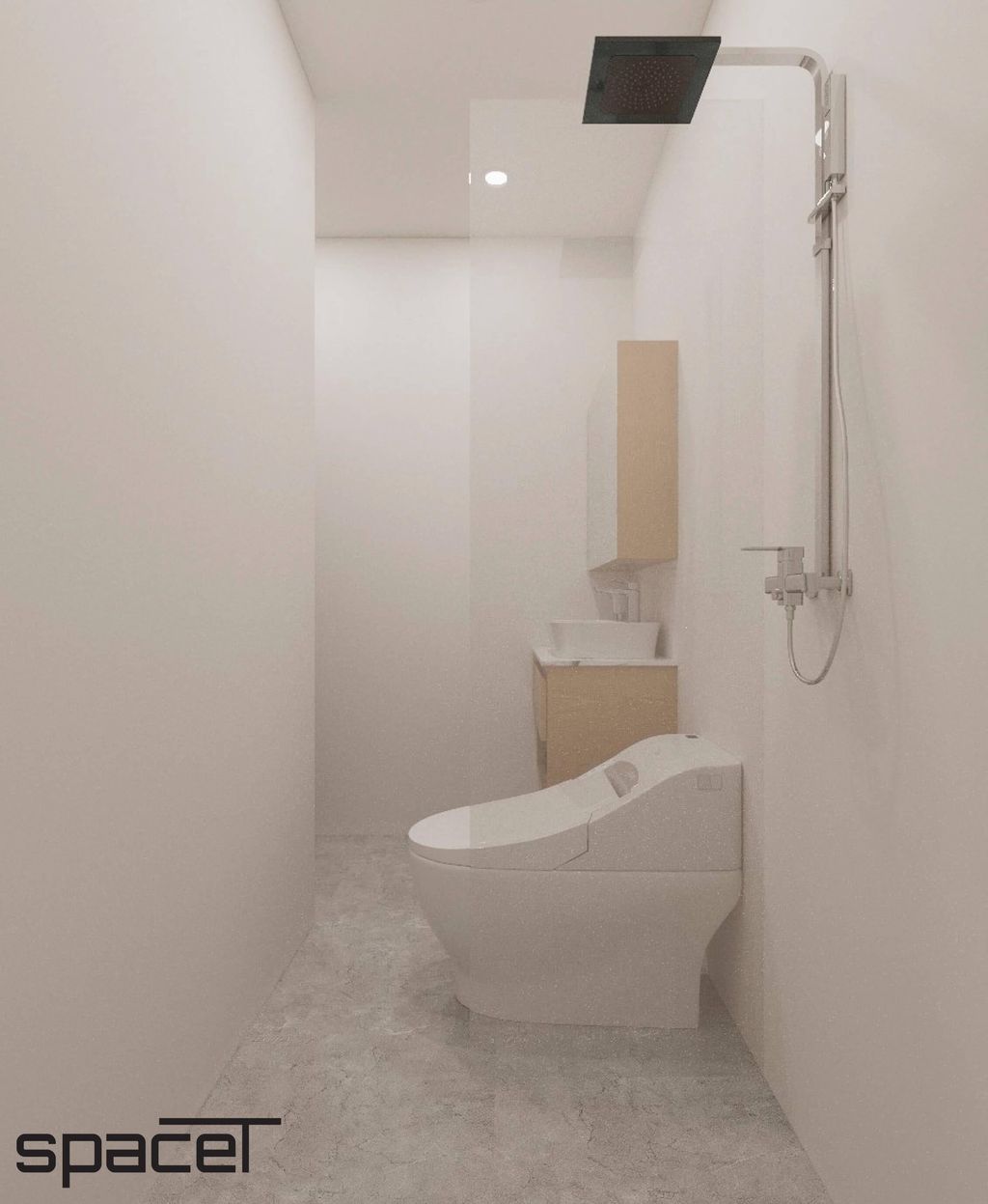 Phòng tắm - Căn hộ Orient Apartment Quận 4 - Phong cách Modern  | Space T