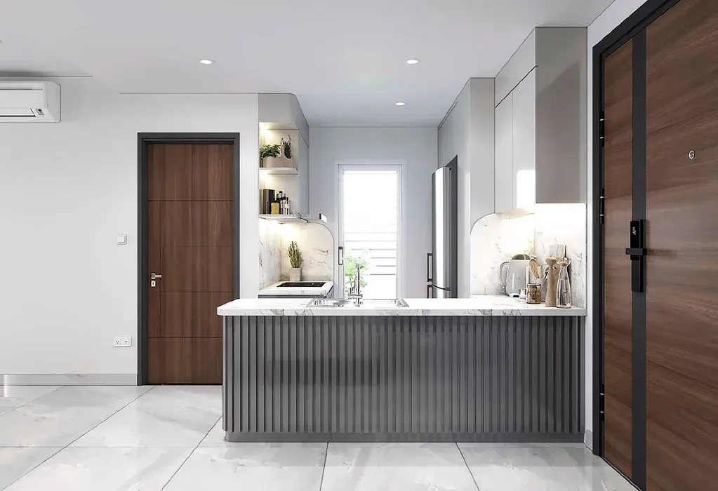 Phòng bếp - Căn hộ Midtown - Phong cách Modern | Space T