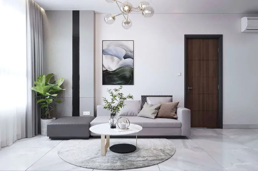 Phòng khách - Căn hộ Midtown - Phong cách Modern | Space T