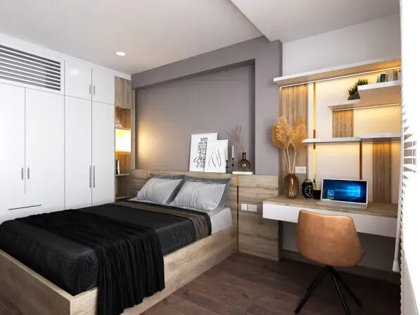 Phòng ngủ - Nhà phố Quy Nhơn - Phong cách Modern | Space T