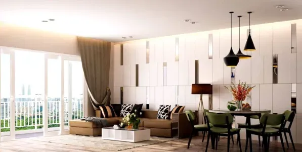 Phòng khách - Căn hộ Q7 Saigon Riverside - Phong cách Modern | Space T