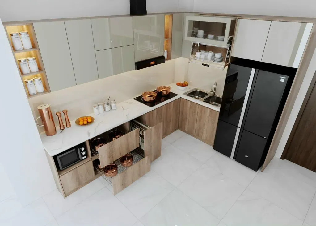 Phòng bếp - Nhà phố Quận 7 - Phong cách Modern | Space T