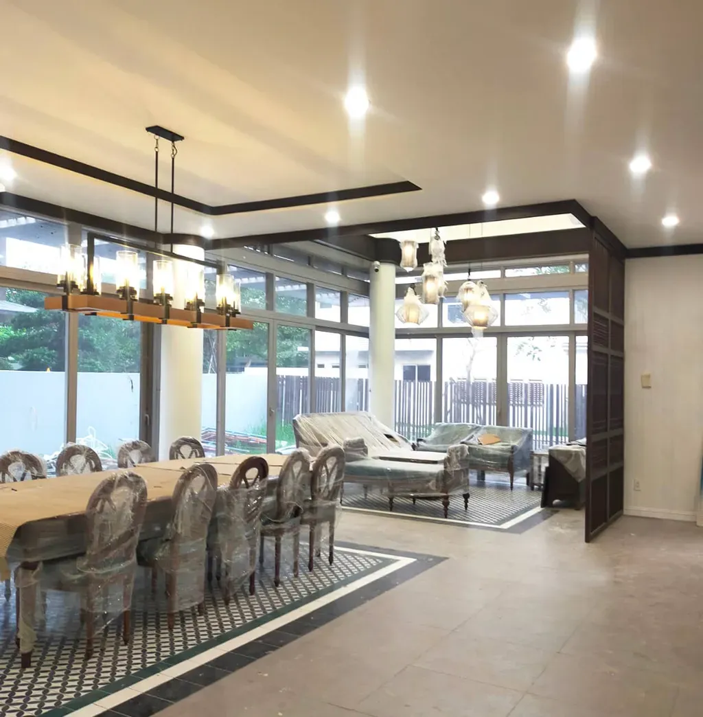 Phòng khách, Phòng ăn - Biệt thự liền kề Riviera Cove - Phong cách Indochine | Space T