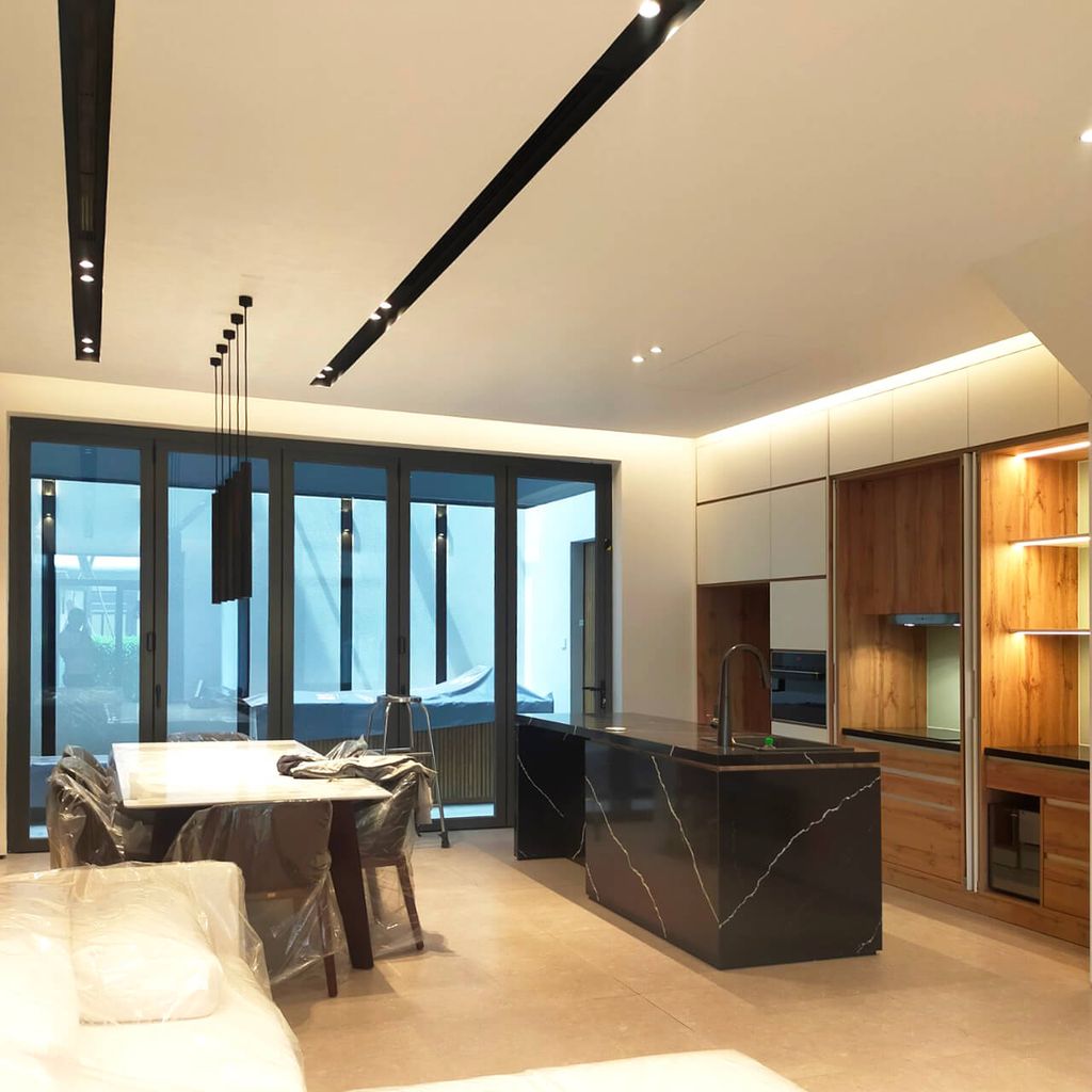 Phòng bếp, Phòng ăn - Biệt thự liền kề Verosa Park Khang Điền - Phong cách Modern  | Space T