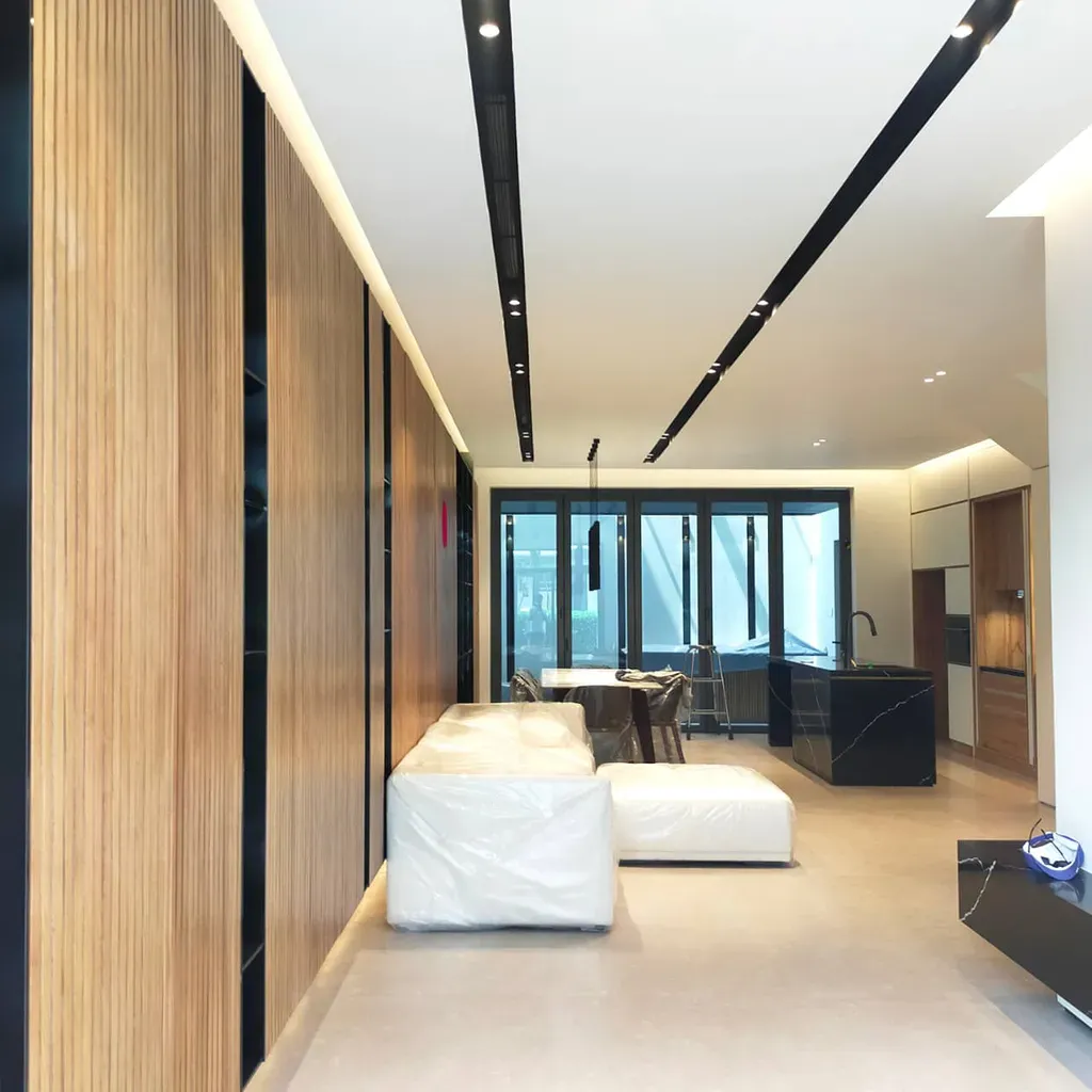 Phòng khách - Biệt thự liền kề Verosa Park Khang Điền - Phong cách Modern | Space T