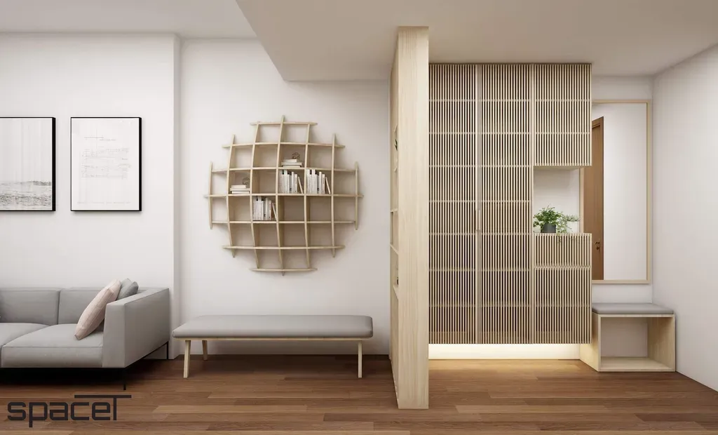 Lối vào - Căn hộ Akari City - Phong cách Japandi | Space T