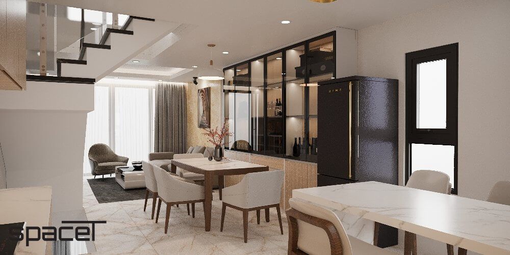 Phòng ăn - Nhà phố Quận Gò Vấp - Phong cách Modern  | Space T