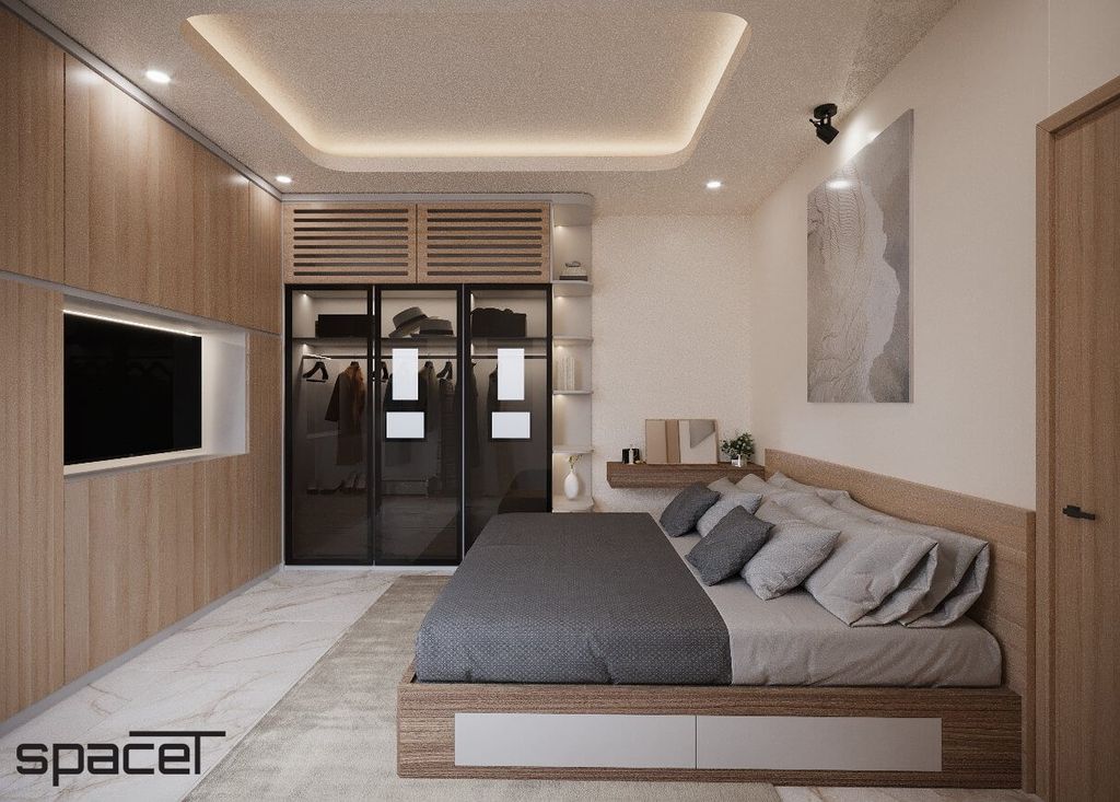 Phòng ngủ - Nhà phố Quận Gò Vấp - Phong cách Modern  | Space T