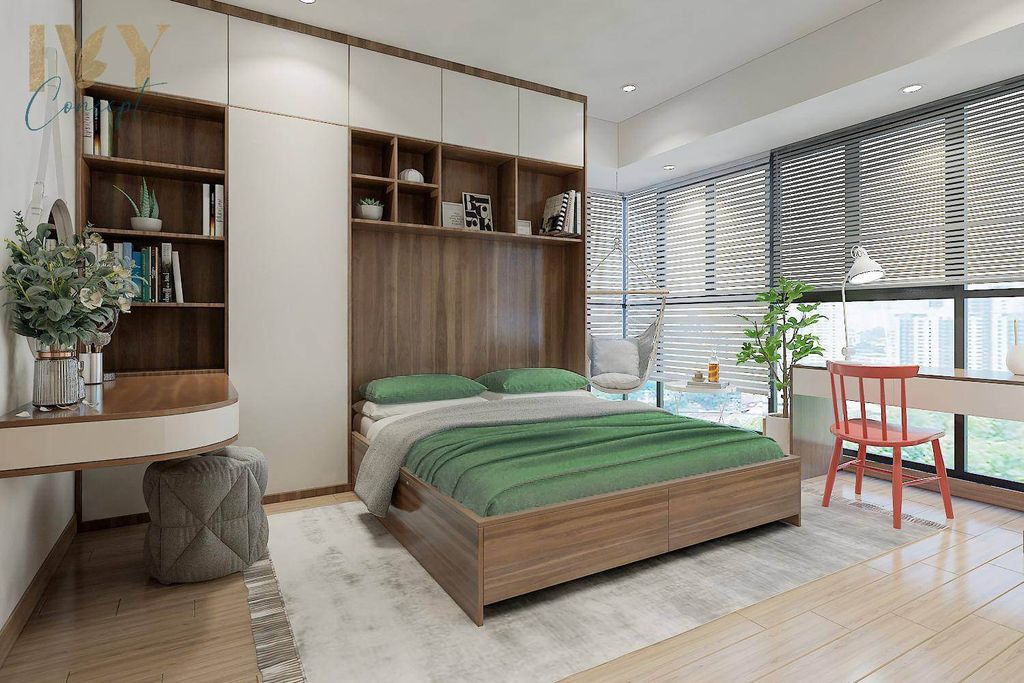 Phòng ngủ - Căn Hộ Emerald Celadon City Q.Tân Phú - Phong cách Modern  | Space T