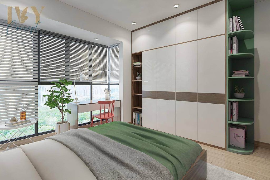 Phòng ngủ - Căn Hộ Emerald Celadon City Q.Tân Phú - Phong cách Modern  | Space T