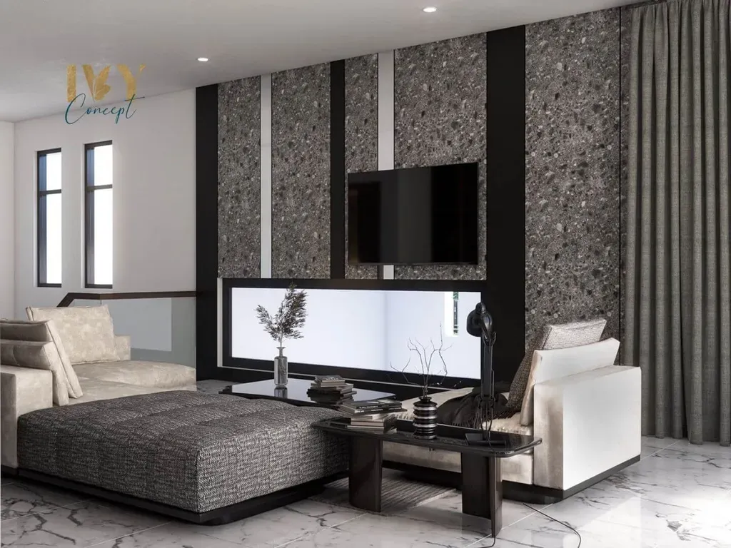 Phòng khách - Biệt thự tại Bình Dương - Phong cách Modern | Space T