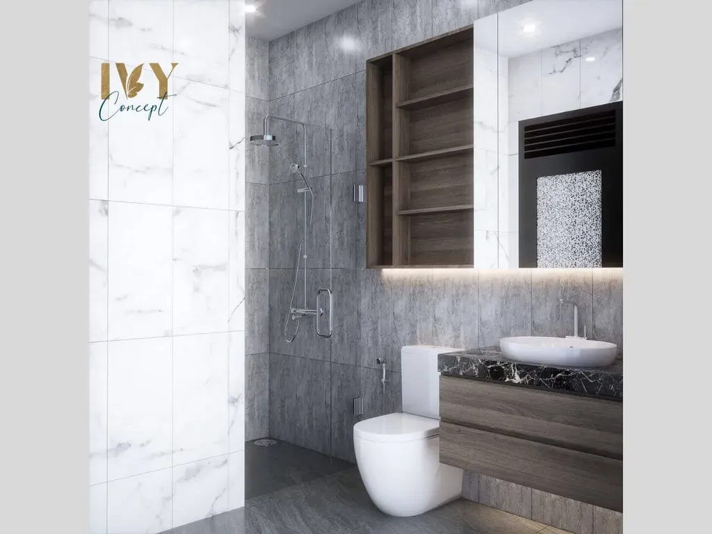 Phòng tắm - Biệt thự tại Bình Dương - Phong cách Modern | Space T