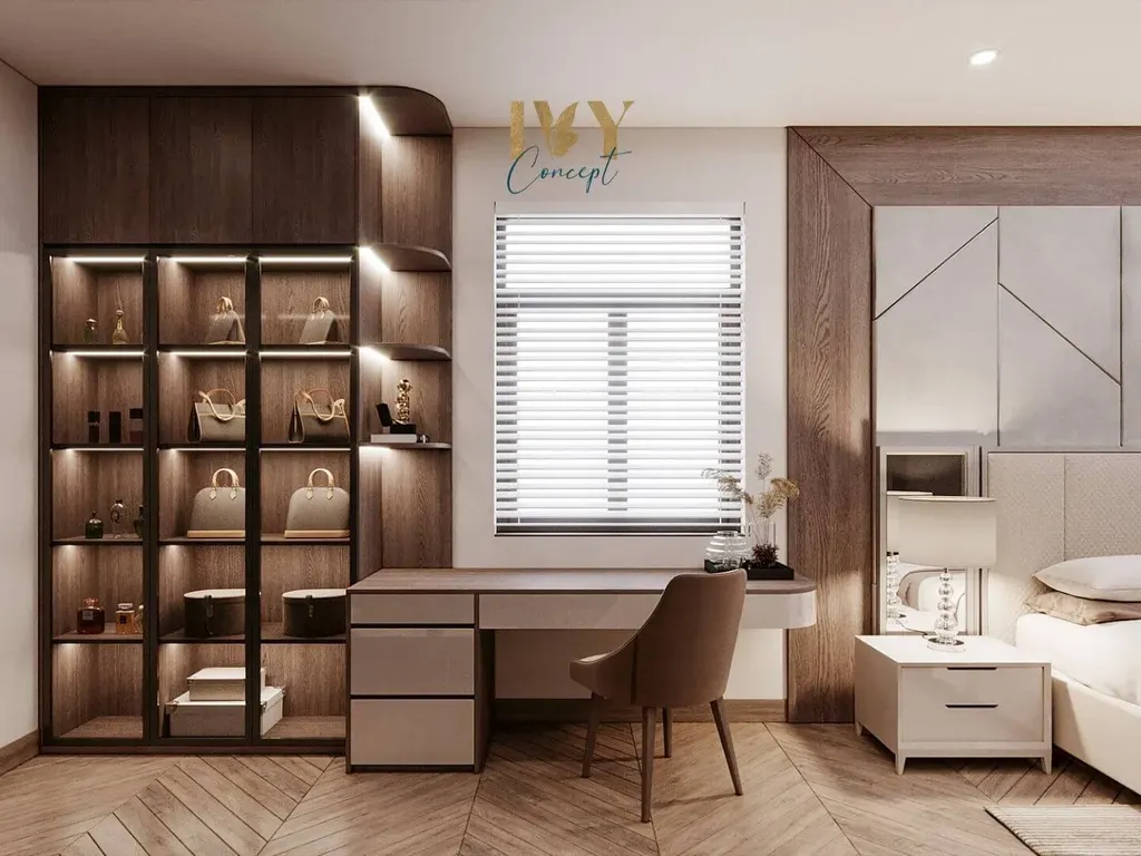Phòng ngủ, Phòng làm việc - Biệt thự tại Bình Dương - Phong cách Modern | Space T
