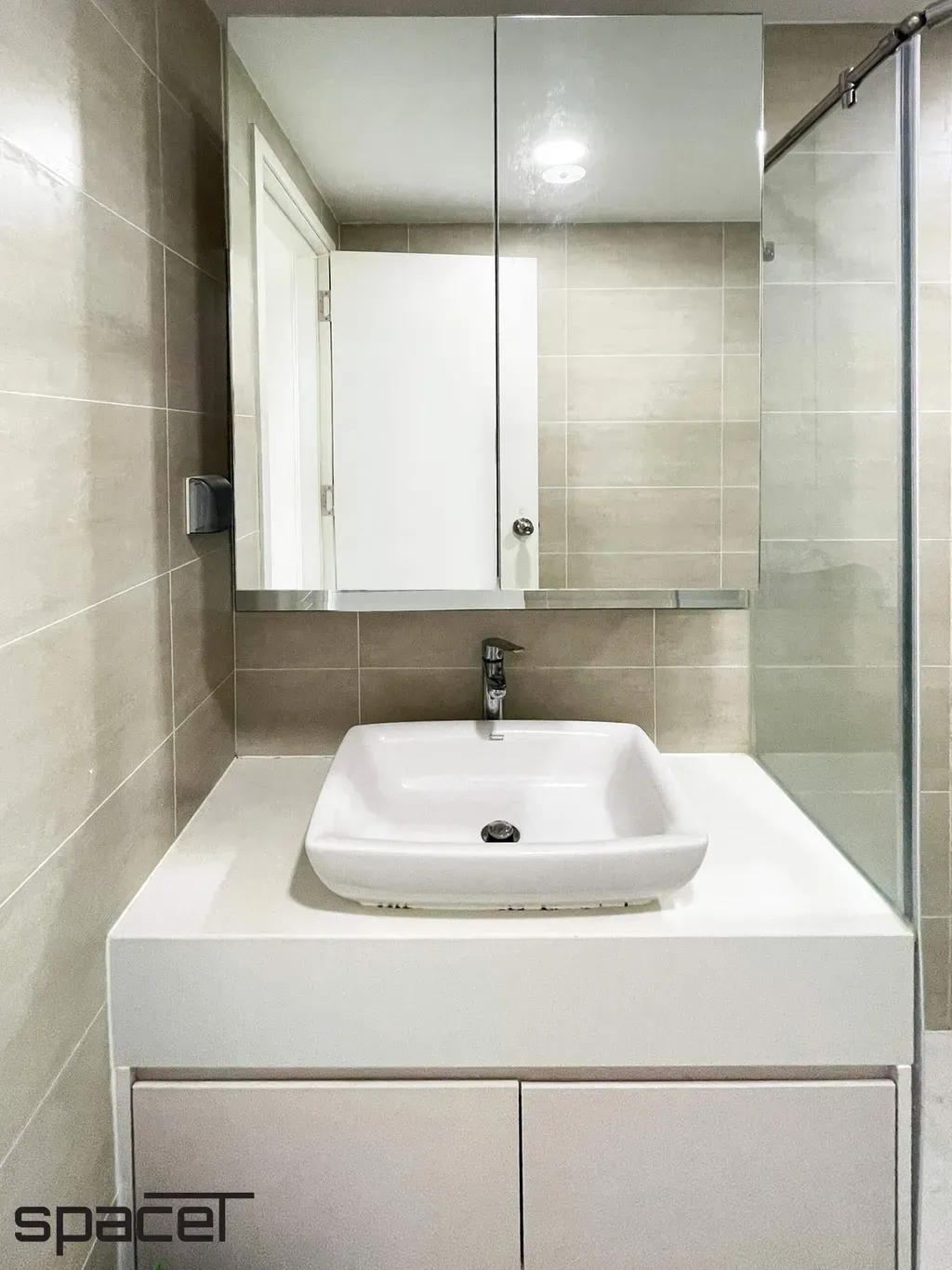 Phòng tắm - Căn hộ Hoàng Anh Giai Việt Quận 8 - Phong cách Minimalist | Space T