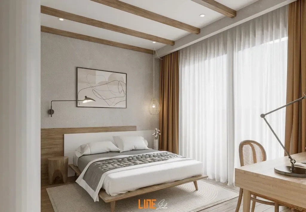 Phòng ngủ - Nhà phố Quận 9 - Phong cách Wabi Sabi + Country | Space T