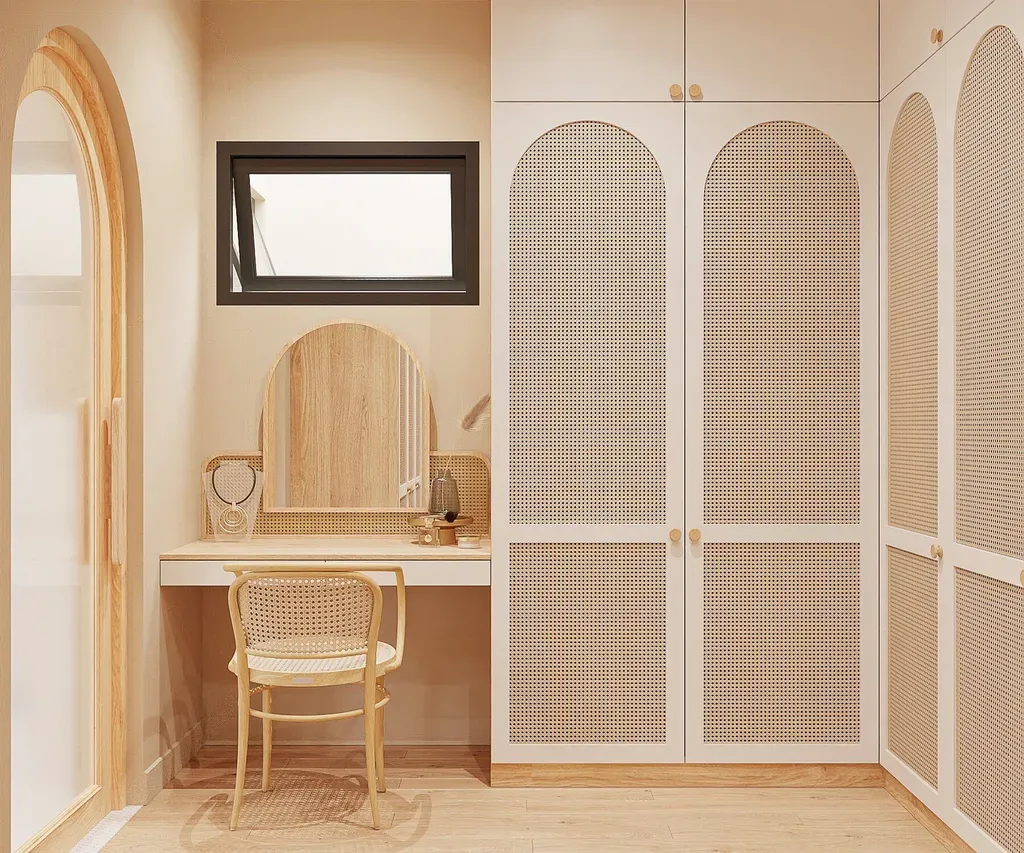 Phòng thay đồ - Nhà phố Nguyễn Kiệm Gò Vấp - Phong cách Wabi Sabi | Space T