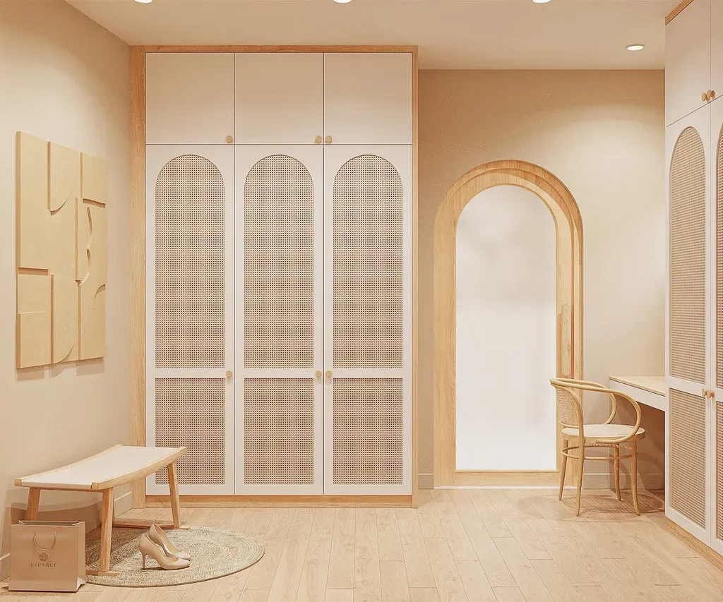 Phòng thay đồ - Nhà phố Nguyễn Kiệm Gò Vấp - Phong cách Wabi Sabi | Space T