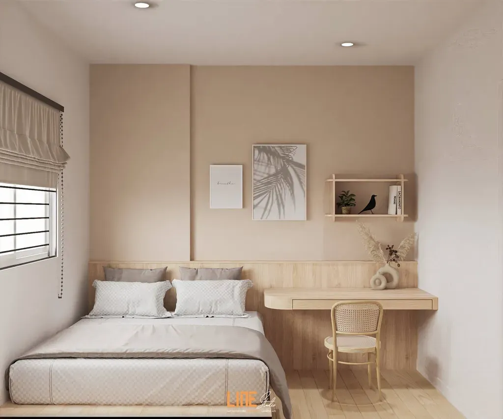 Phòng ngủ - Căn hộ CityLand Park Hills Gò Vấp - Phong cách Scandinavian | Space T