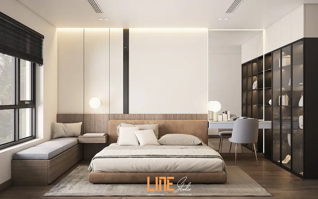 Phòng ngủ - Căn hộ Hado Centrosa Garden Quận 10 - Phong cách Modern | Space T