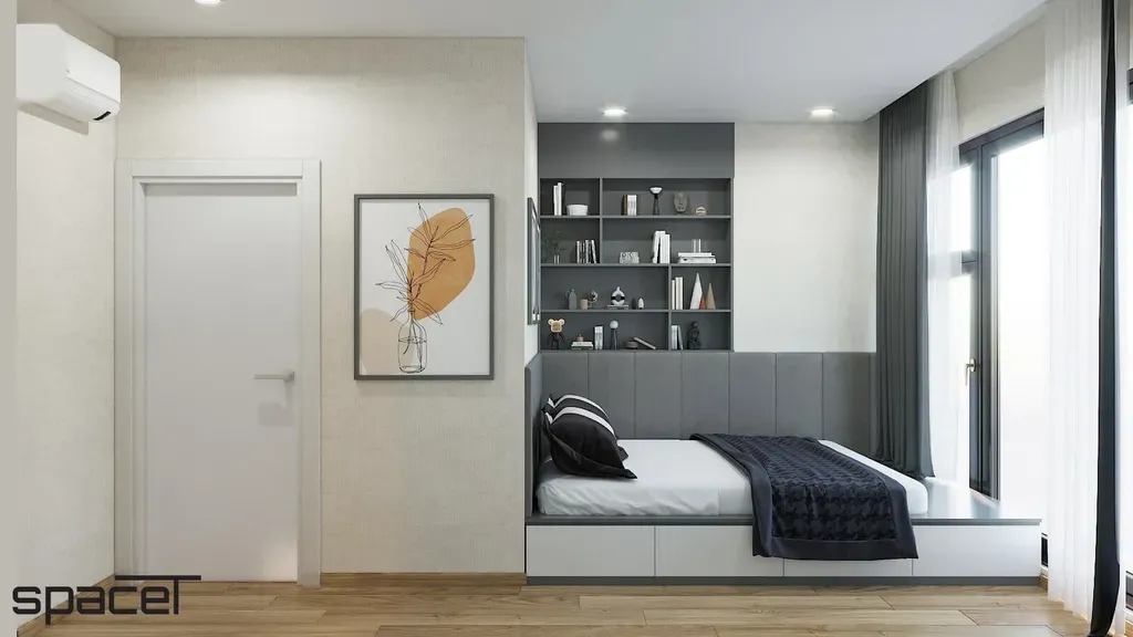 Phòng ngủ - Căn hộ Canary (Diamond Island) - Phong cách Modern | Space T