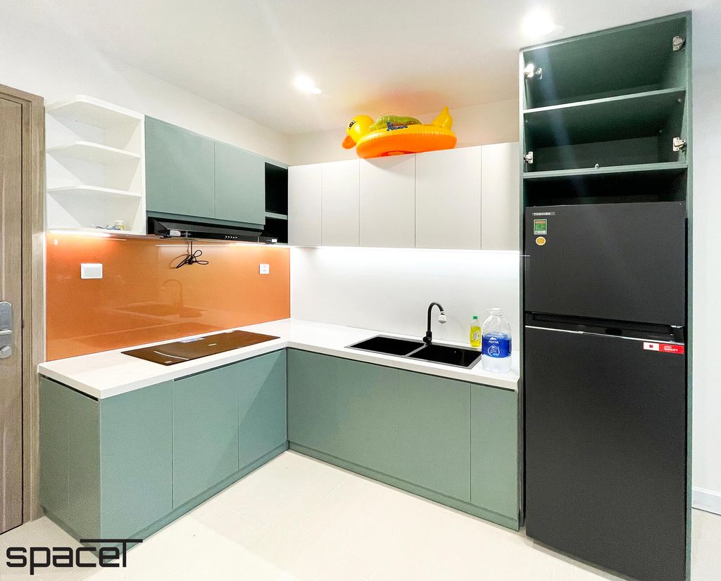 Phòng bếp - Căn hộ Vinhomes Origami Quận 9 - Phong cách Modern  | Space T