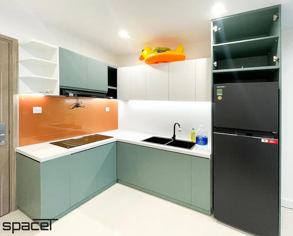 Phòng bếp - Căn hộ Vinhomes Origami Quận 9 - Phong cách Modern | Space T