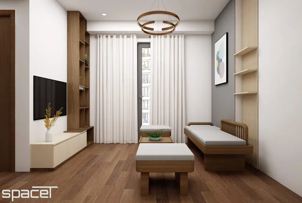 Phòng khách - Căn hộ Akari City Bình Tân - Phong cách Japandi | Space T