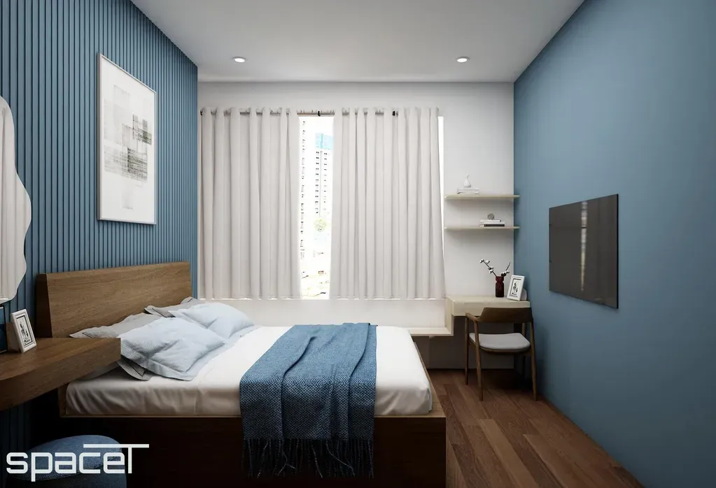 Phòng ngủ - Căn hộ Akari City Bình Tân - Phong cách Japandi | Space T