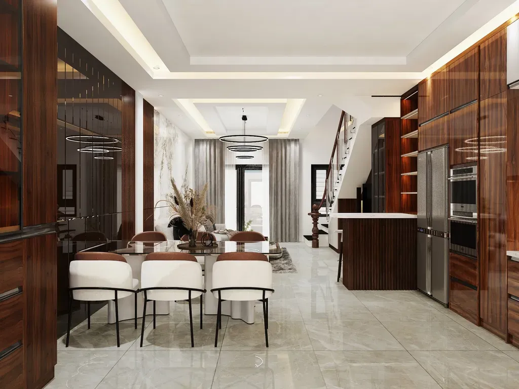 Phòng ăn - Nhà phố Senturia Quận 12 - Phong cách Modern | Space T
