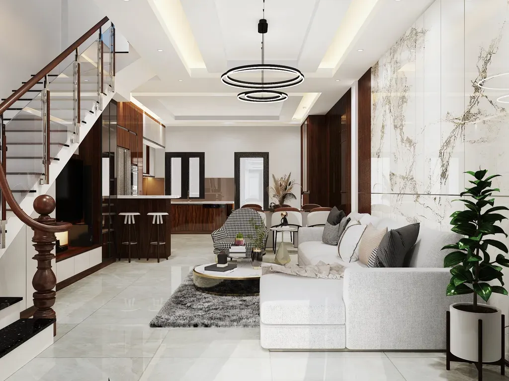 Phòng khách - Nhà phố Senturia Quận 12 - Phong cách Modern | Space T