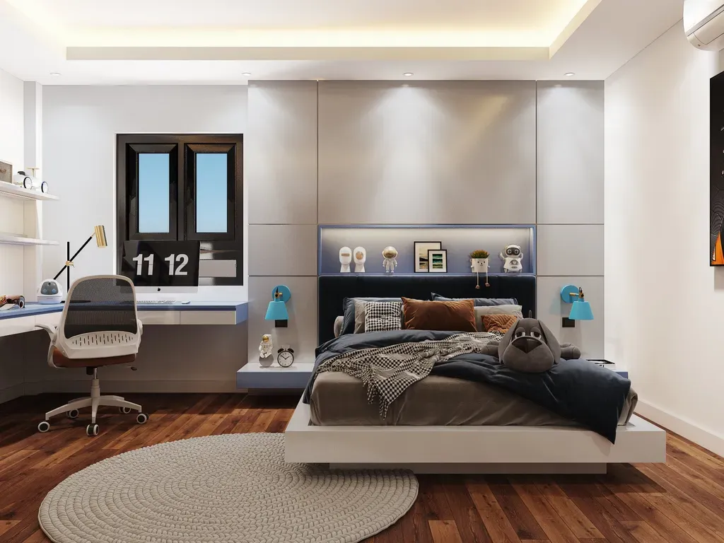Phòng ngủ - Nhà phố Senturia Quận 12 - Phong cách Modern | Space T