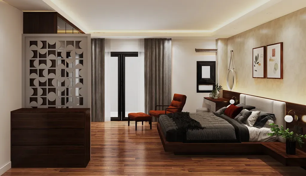 Phòng ngủ - Nhà phố Senturia Quận 12 - Phong cách Modern | Space T