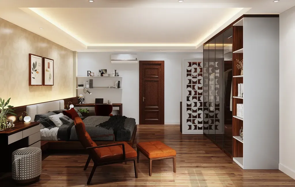 Phòng ngủ - Nhà phố Senturia Quận 12 - Phong cách Modern | Space T