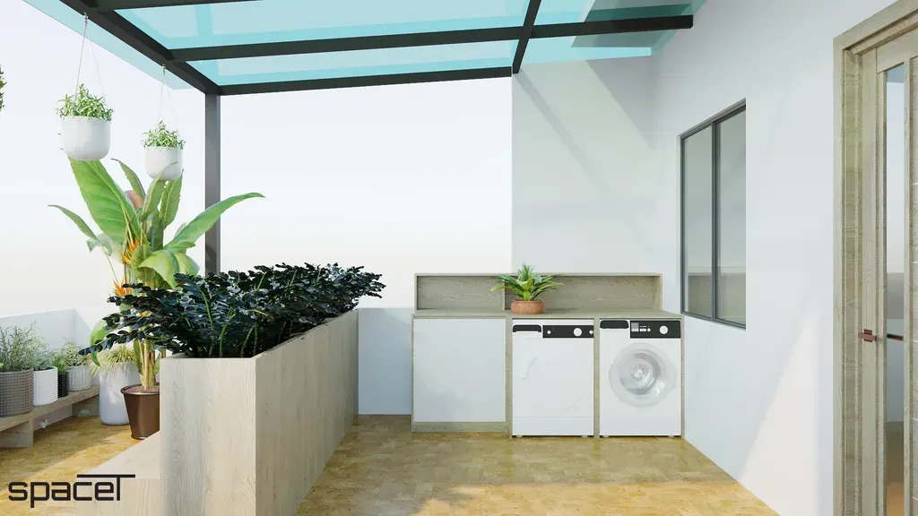 Sân thượng - Nhà phố Quận 10 - Phong cách Modern | Space T