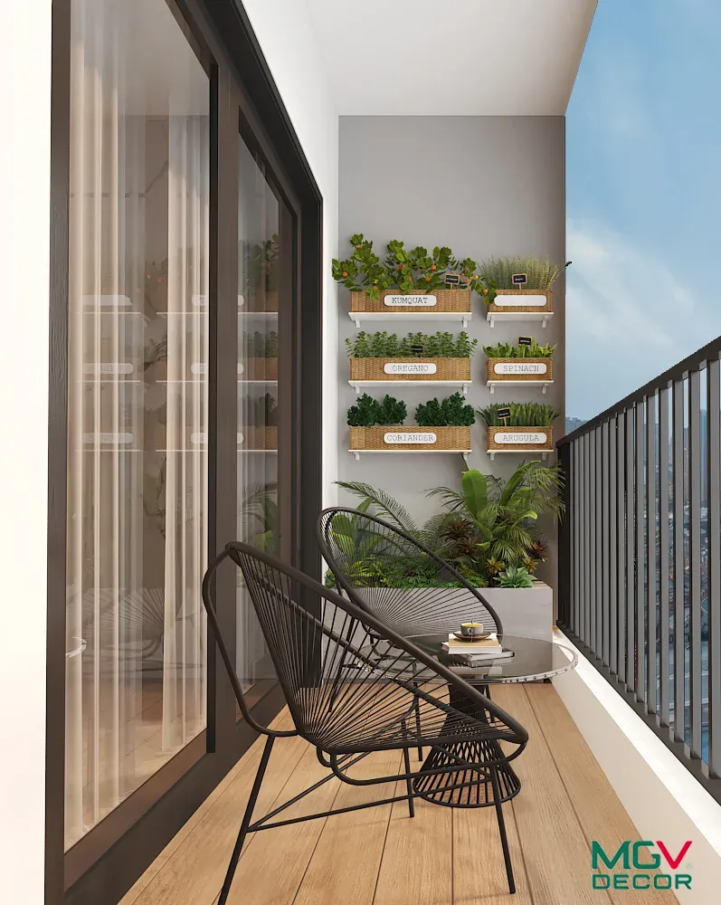 Lô gia - Căn hộ Sunrise City View - Phong cách Modern | Space T