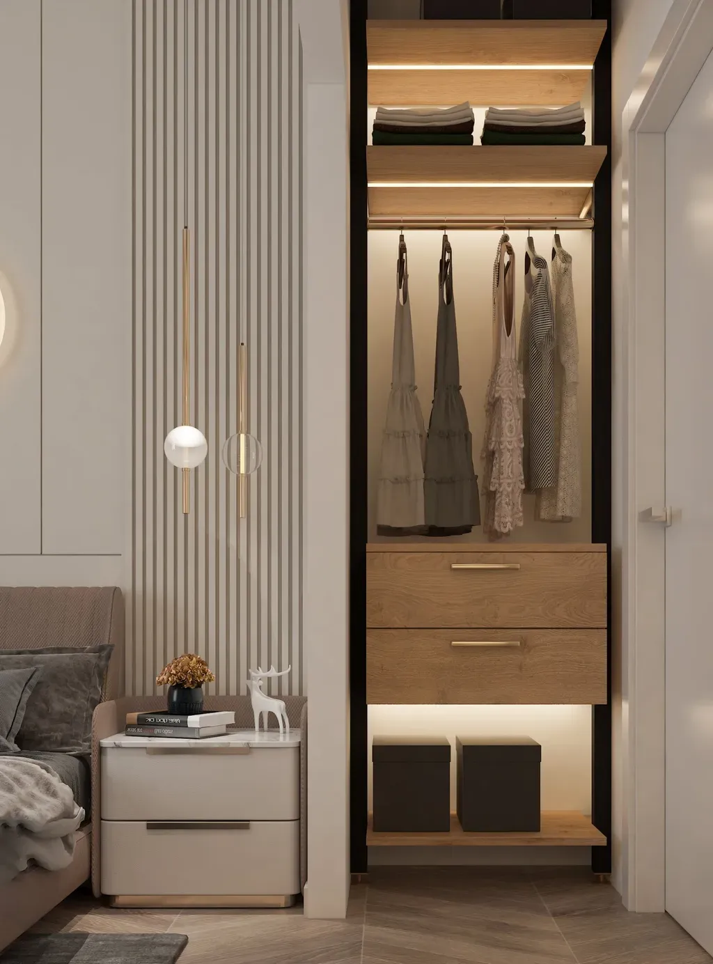 Phòng ngủ - Căn hộ Saigon South Residence - Phong cách Modern | Space T