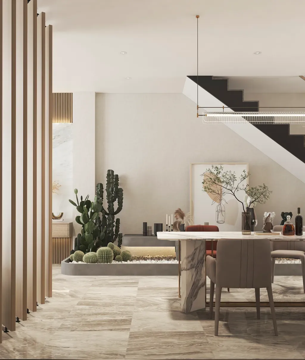 Phòng ăn - Nhà phố Bà Rịa - Vũng Tàu - Phong cách Modern | Space T