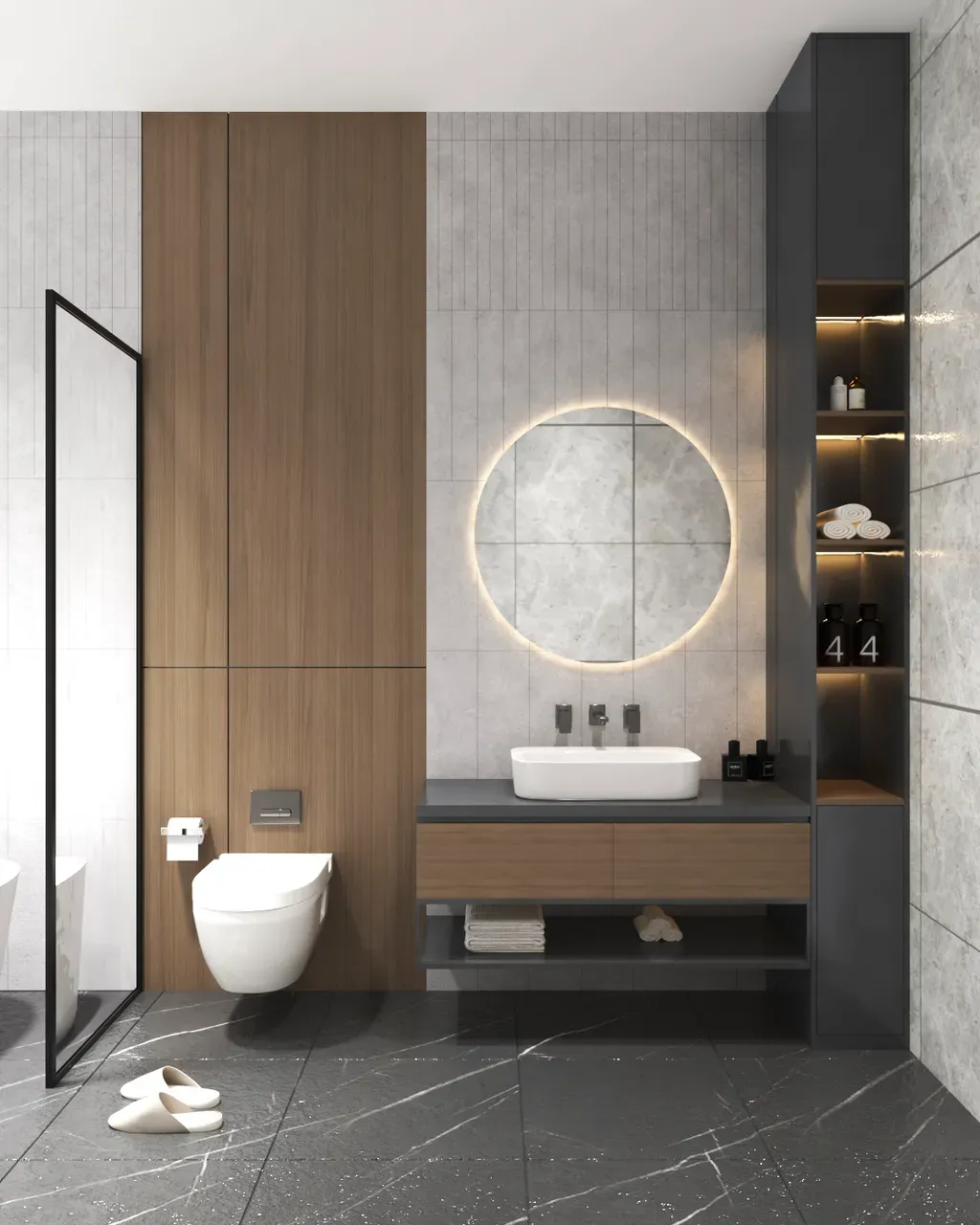 Phòng tắm - Nhà phố Bà Rịa Vũng Tàu - Phong cách Modern | Space T