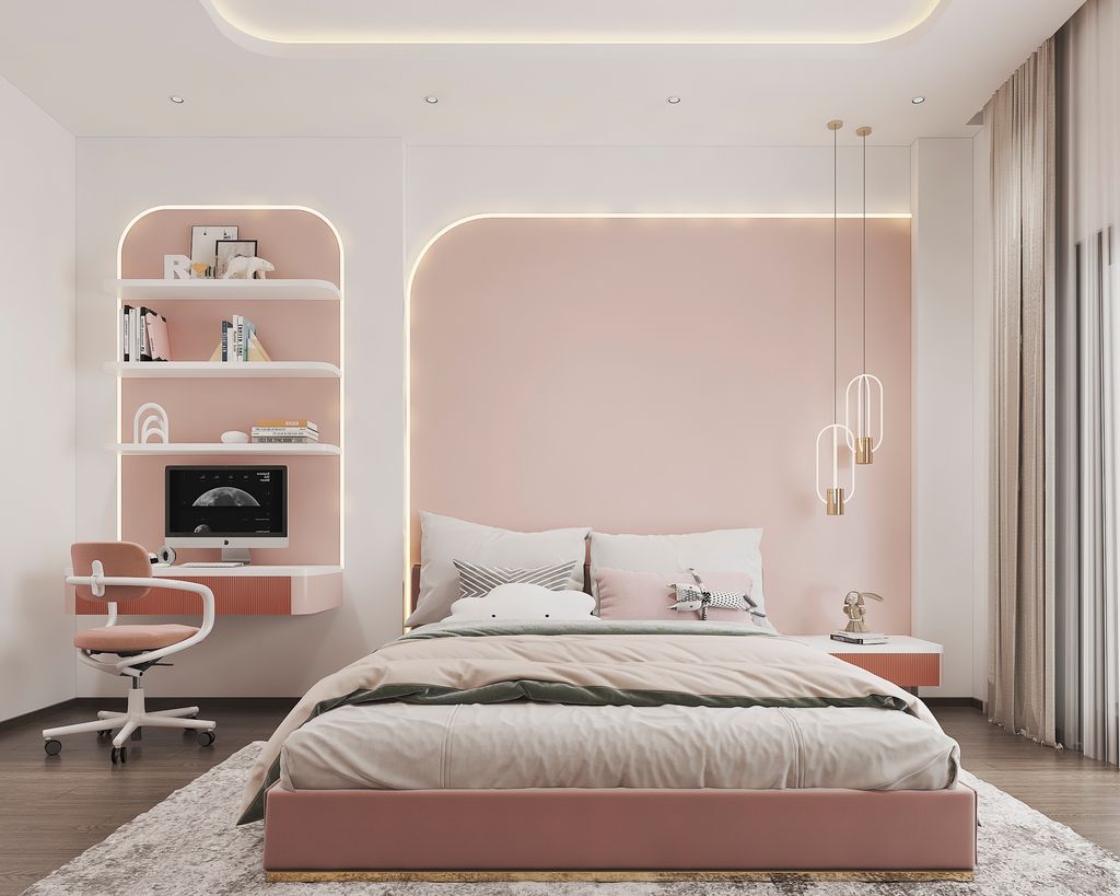 Phòng ngủ - Nhà phố Bà Rịa Vũng Tàu - Phong cách Modern  | Space T