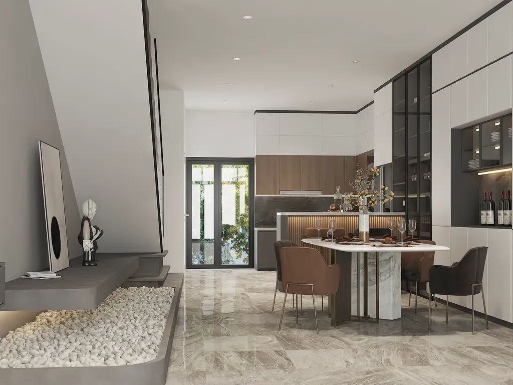 Phòng ăn - Nhà phố Bà Rịa Vũng Tàu - Phong cách Modern | Space T