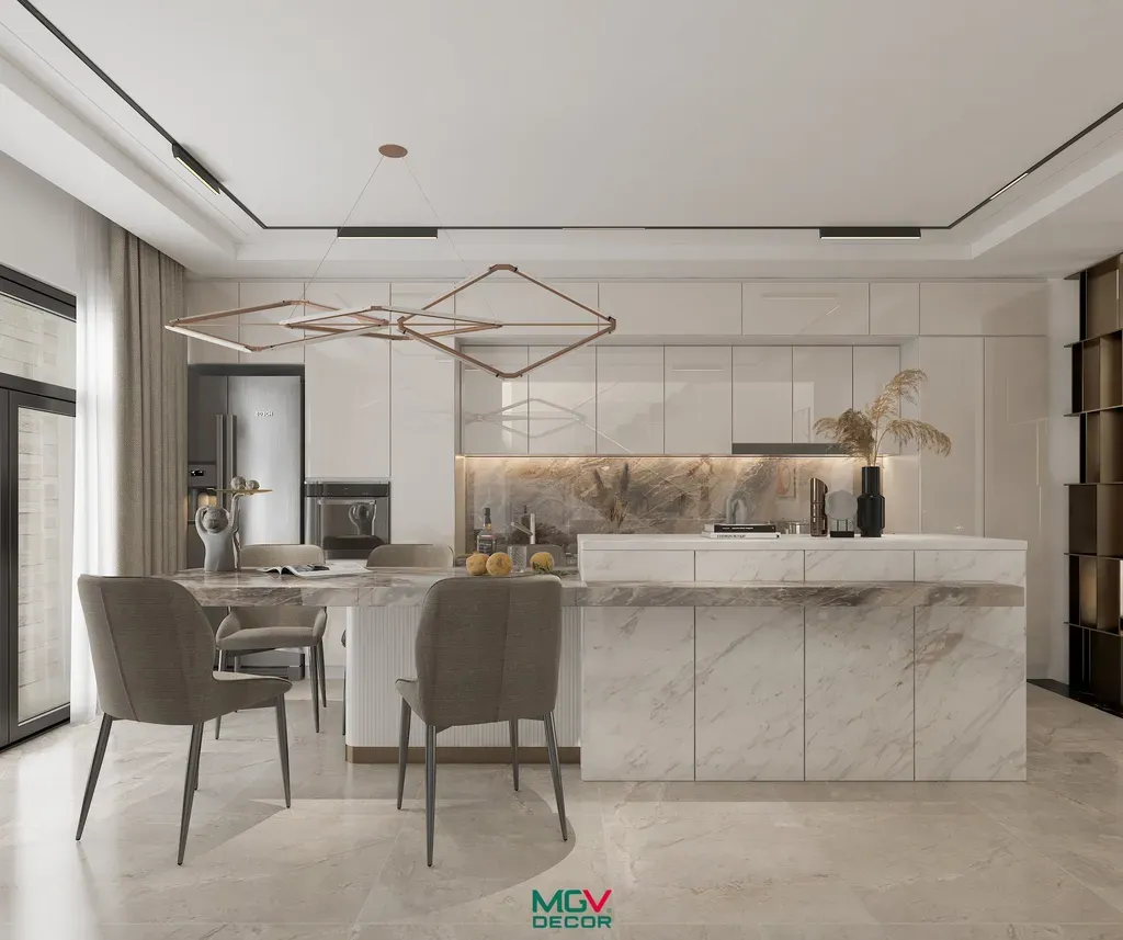 Phòng bếp, Phòng ăn - Nhà phố tại Bà Rịa - Vũng Tàu - Phong cách Modern | Space T