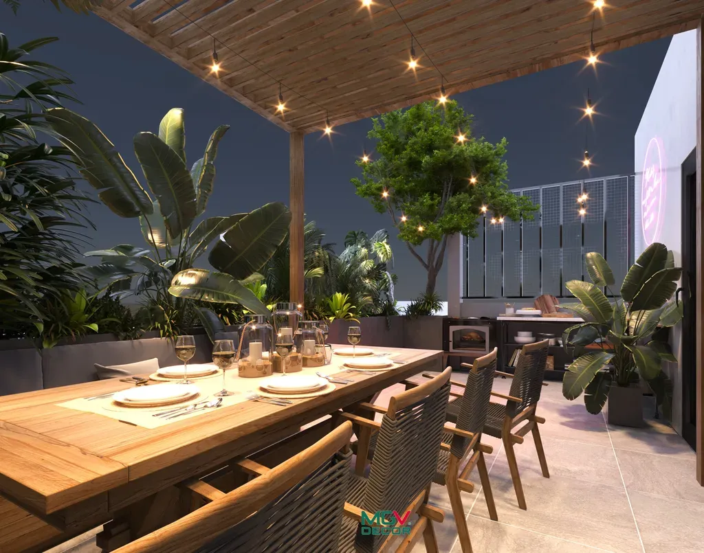 Sân thượng - Nhà phố tại Bà Rịa - Vũng Tàu - Phong cách Modern | Space T