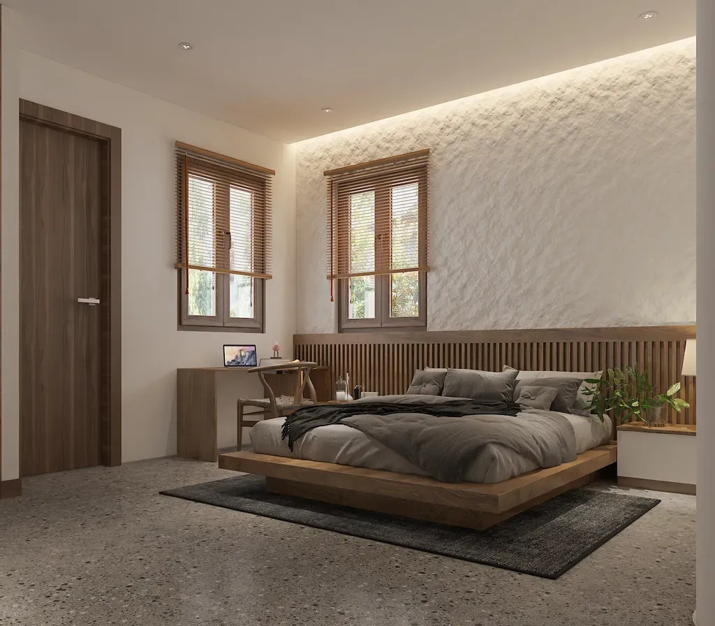 Phòng ngủ - Nhà phố gạch đỏ Bà Rịa - Vũng Tàu - Phong cách Modern | Space T